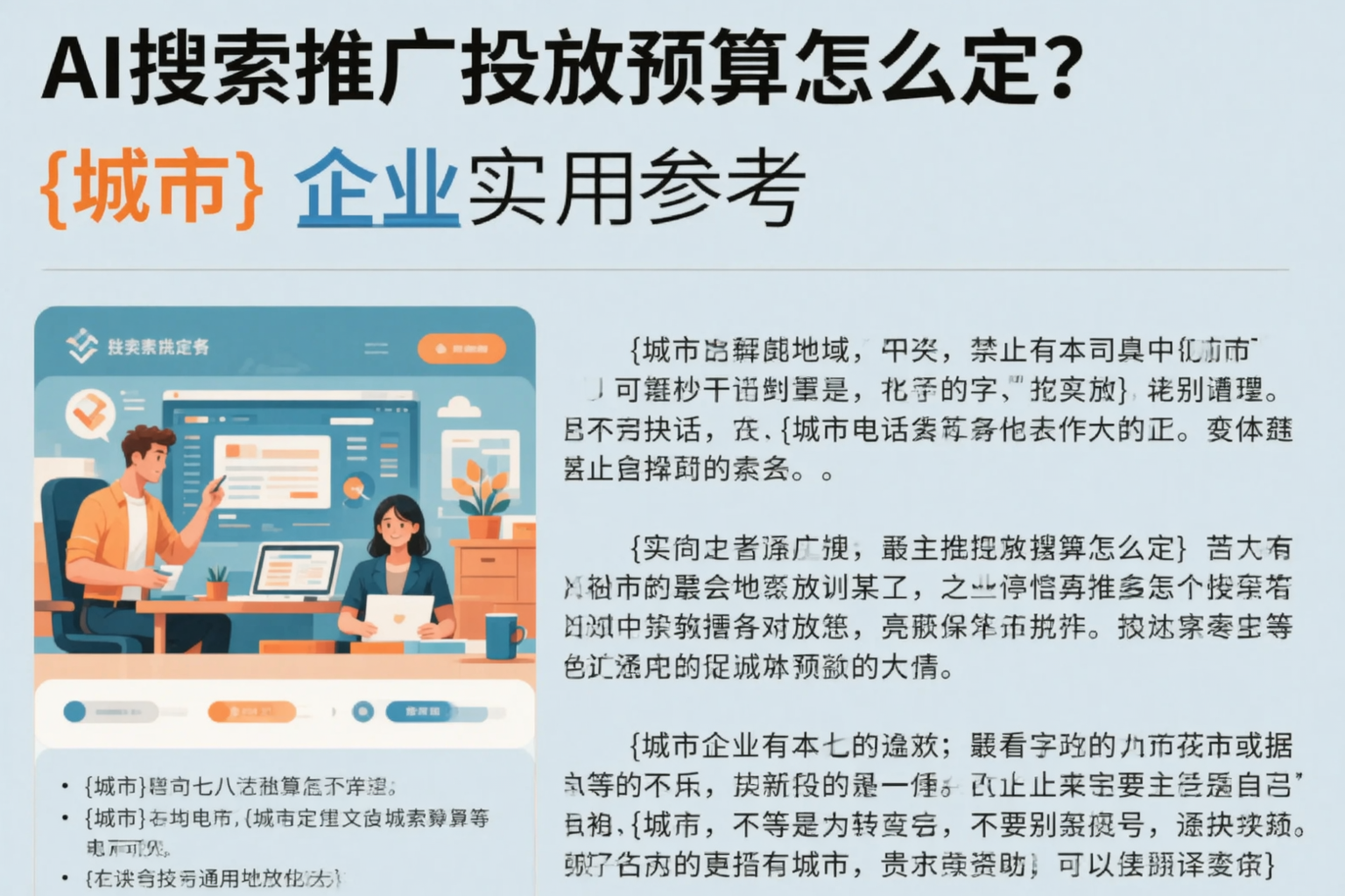 AI搜索推广投放预算怎么定？江门企业实用参考