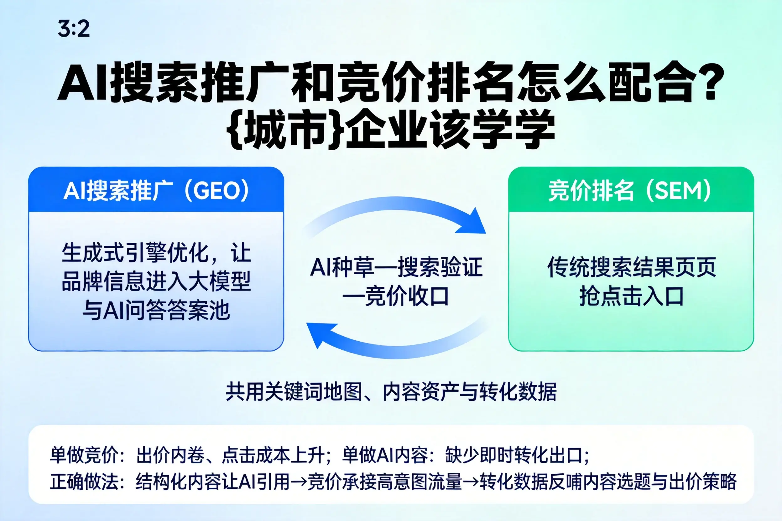 AI搜索推广和竞价排名怎么配合？江门企业该学学