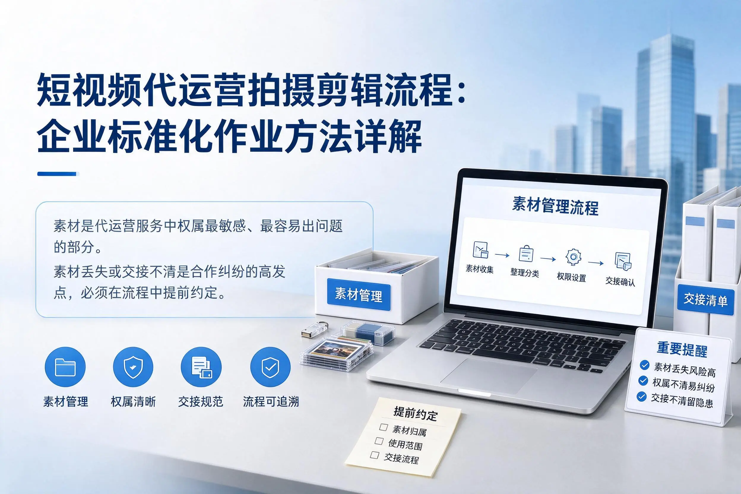 短视频代运营拍摄剪辑流程：江门企业标准化作业方法详解