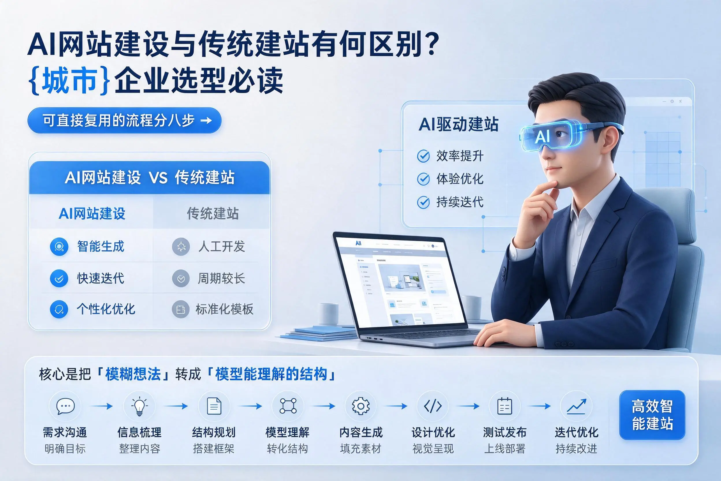 AI网站建设与传统建站有何区别?江门企业选型必读