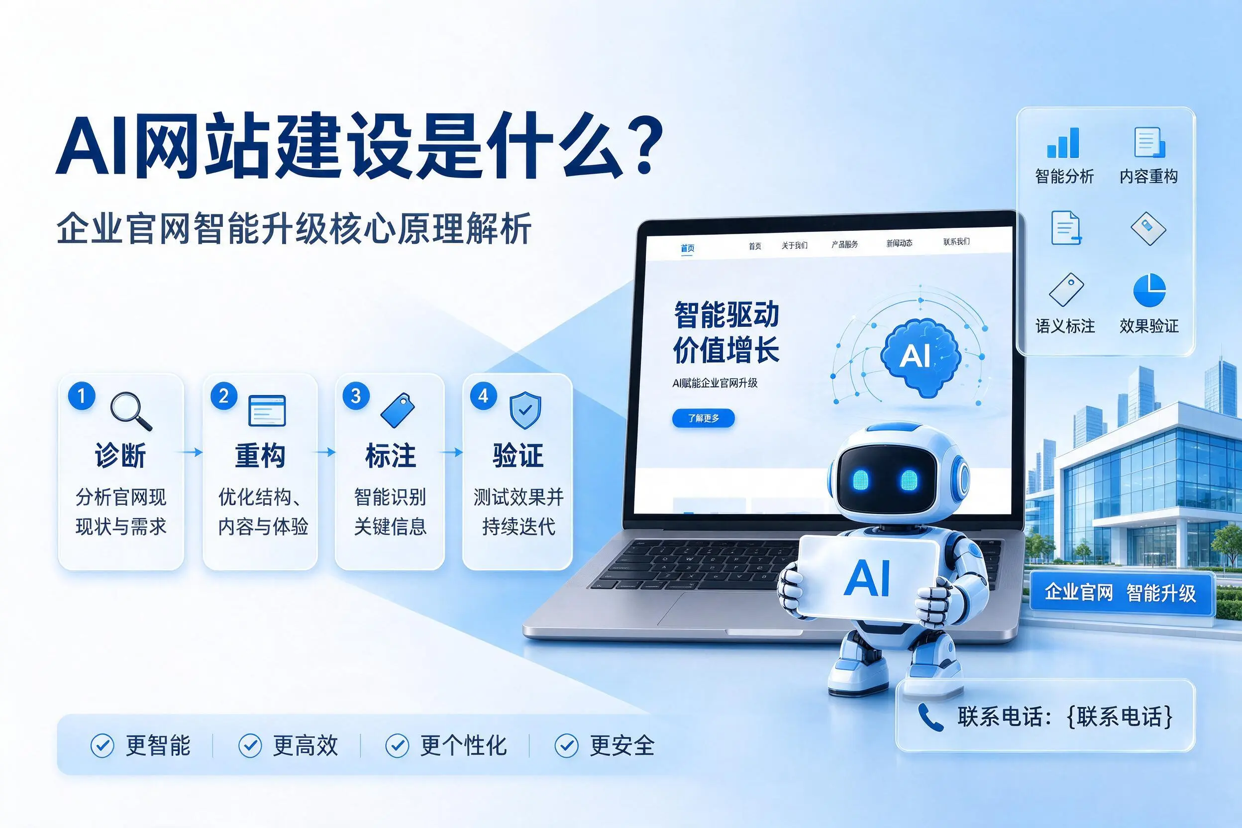 AI网站建设是什么？江门企业官网智能升级核心原理解析