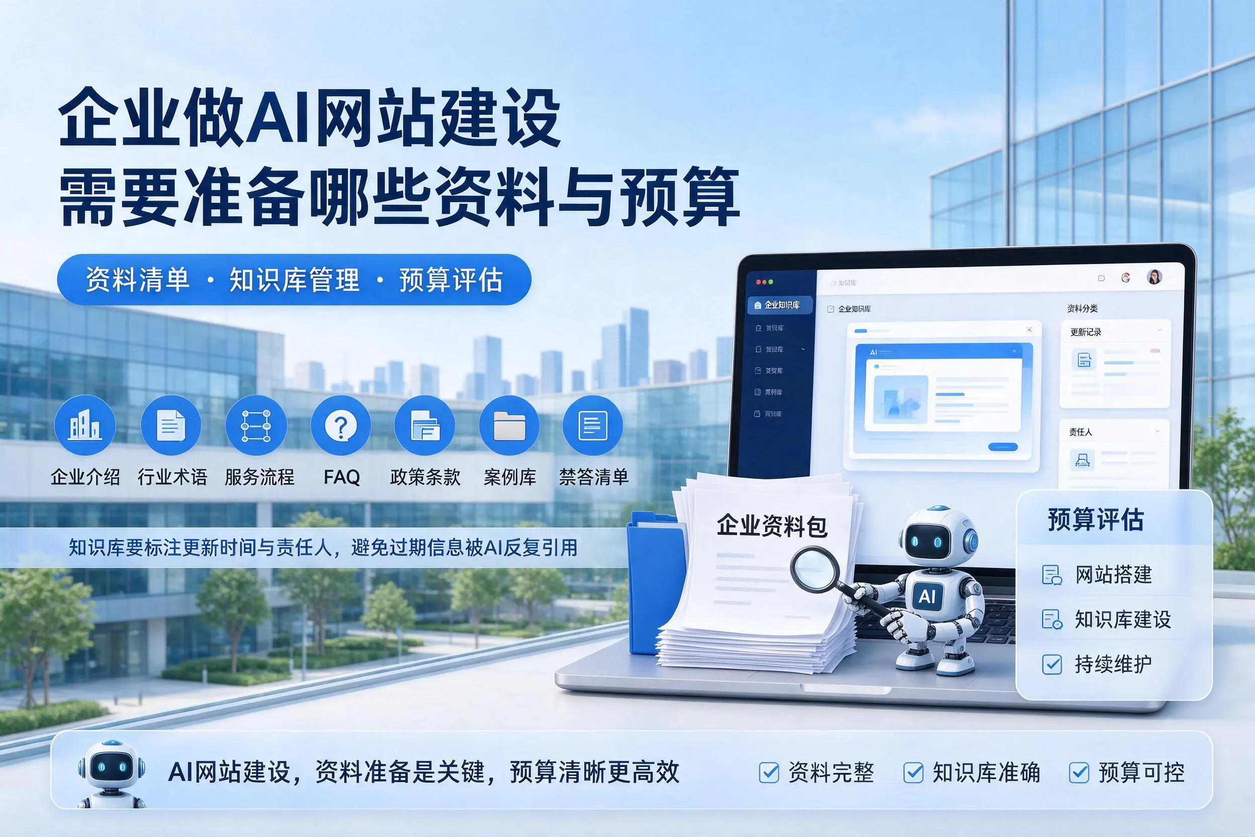江门企业做AI网站建设需要准备哪些资料与预算